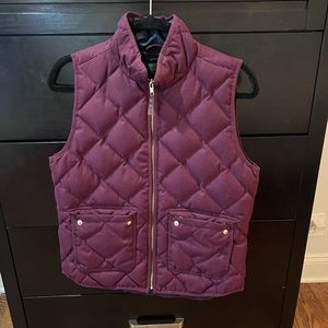 J Crew womens puffer vest size small